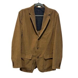 J.Crew Men’s tan vintage corduroy cotton blazer size medium